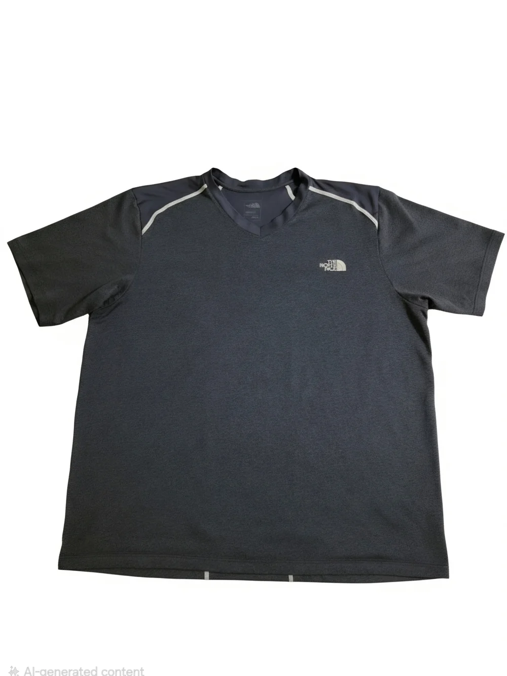 The North Face Men's Dark Blue Short Sleeve V-Neck Performance Tee